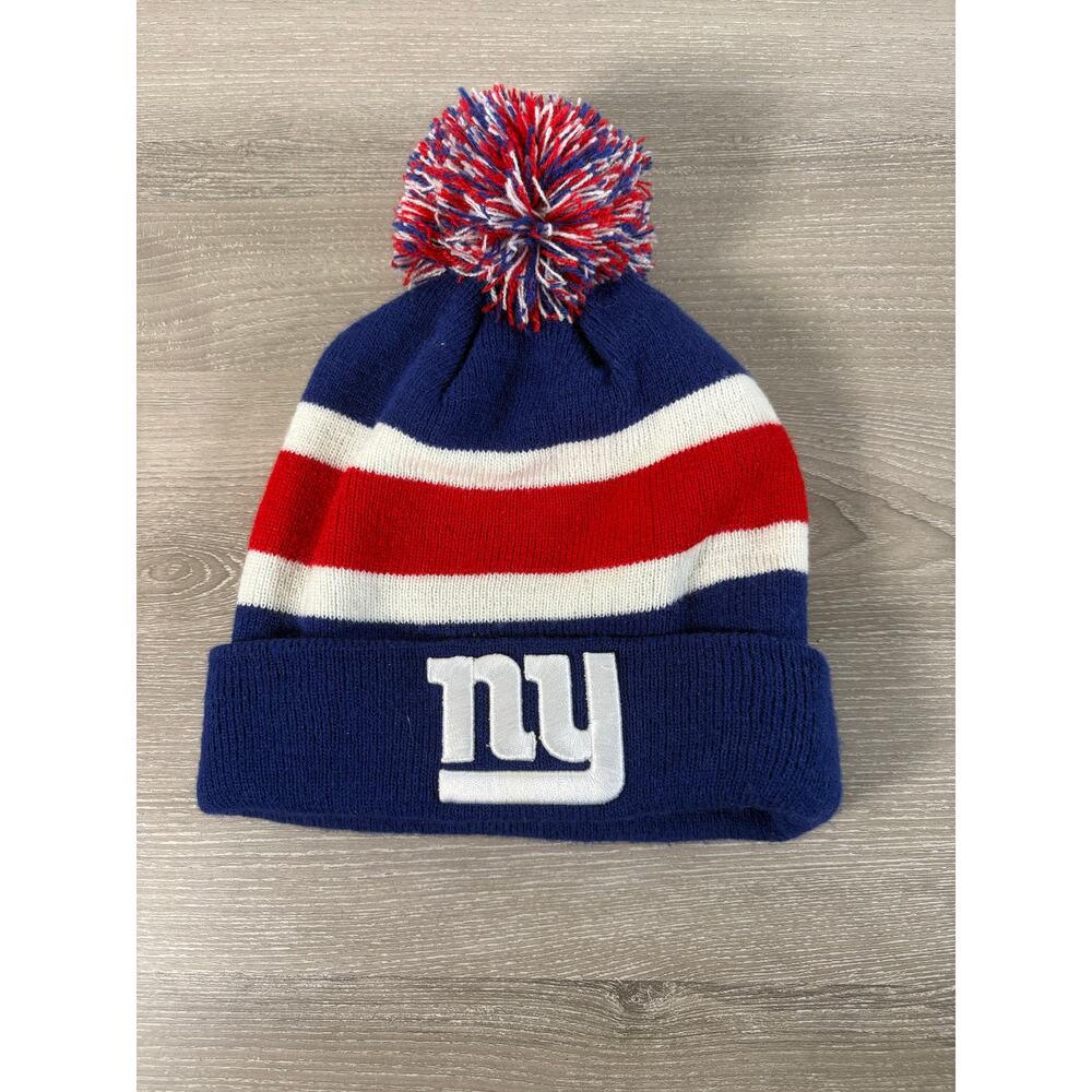 New York Giants NFL Team Apparel Beanie Cap- Unisex OSFA- EUC‎